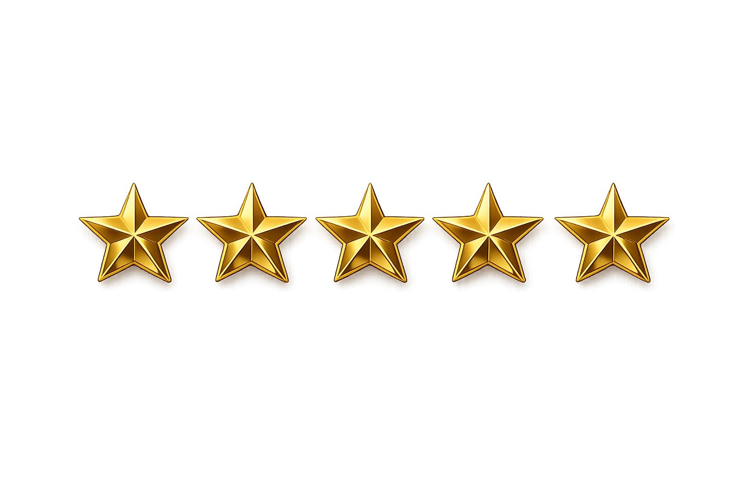 5 goldene Sterne unserer kunden
